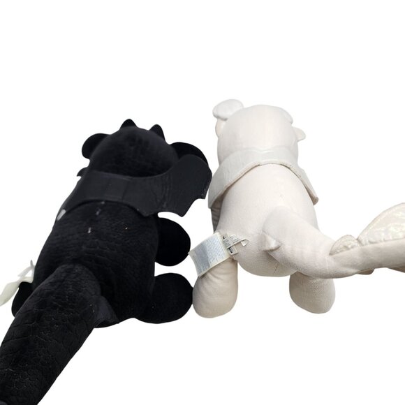 How To Train Your Dragon Toothless & Light Fury Plush Set By Build-A-Bear - Picture 7 of 7